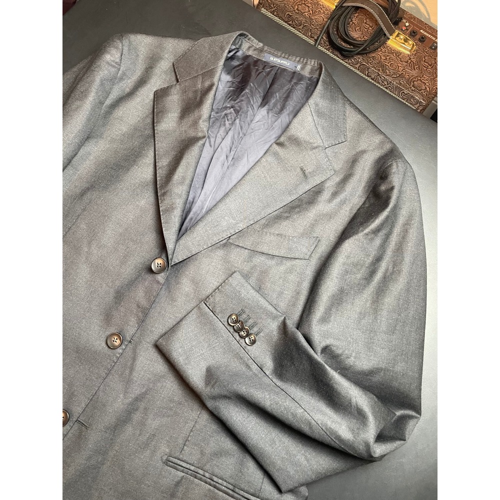 Suitsupply Havana Jetted Blazer Slim 46R Grey Reda 1865 Wool BLAZER SUPER SALE